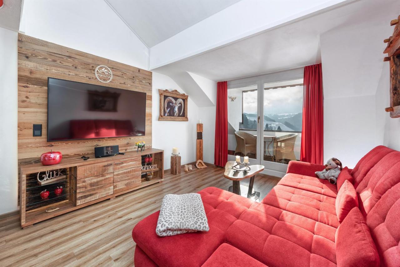Апартаменты Alpenliebe-Mit Bergblick Оберштауфен Экстерьер фото